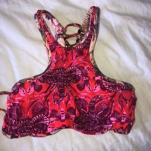 maaji high neck reversible top